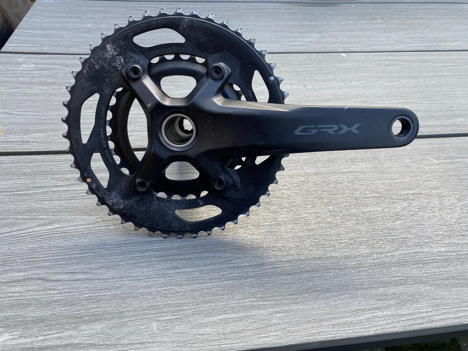 Shimano GRX FC-RX600 Crankstel 175mm GRX 400, Fietsen en Brommers, Fietsonderdelen, Crankstel of Pedalen, Gebruikt, Ophalen of Verzenden
