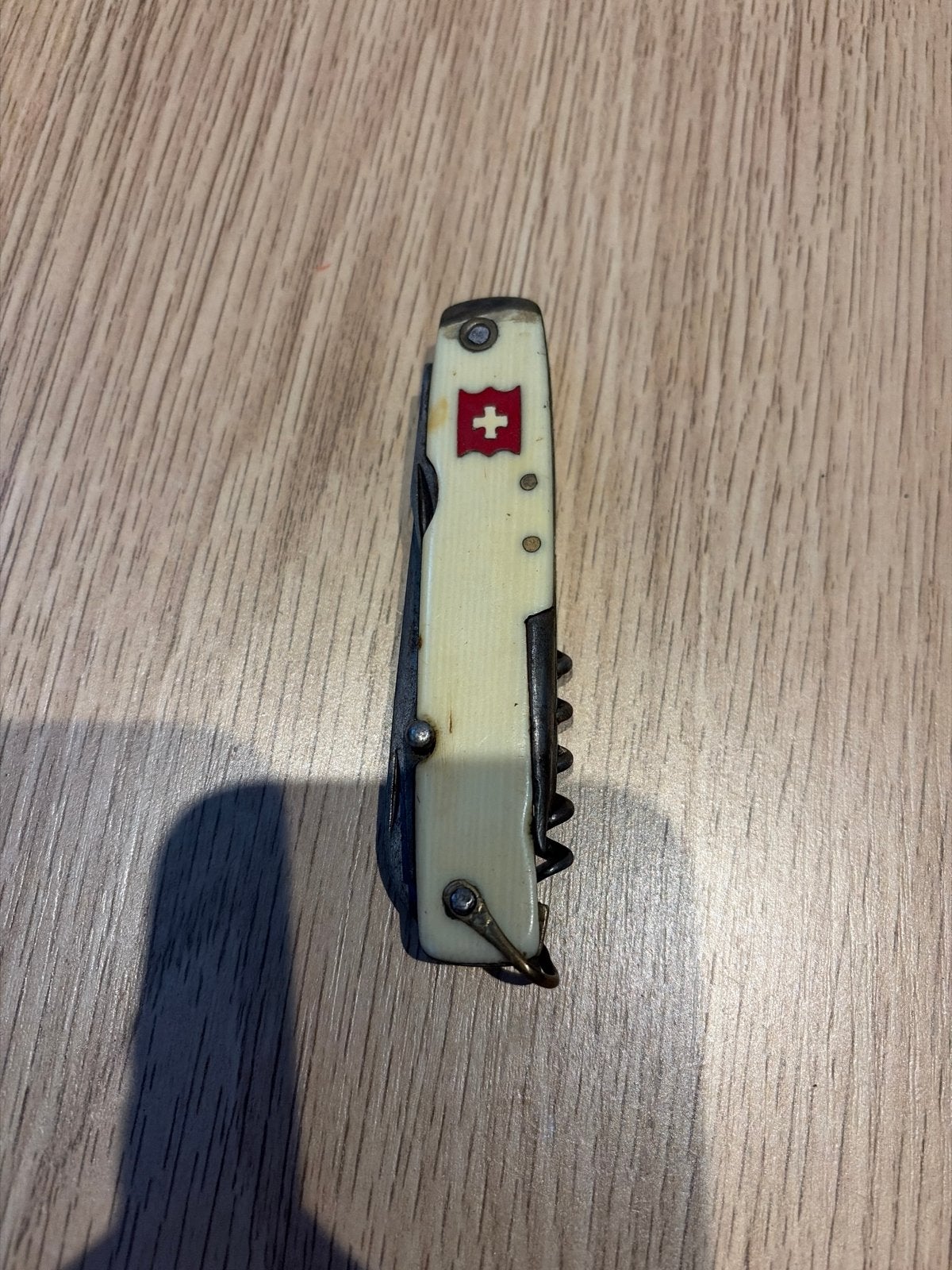 Vintage Zwitsers zakmes met kurkentrekker, Ophalen of Verzenden