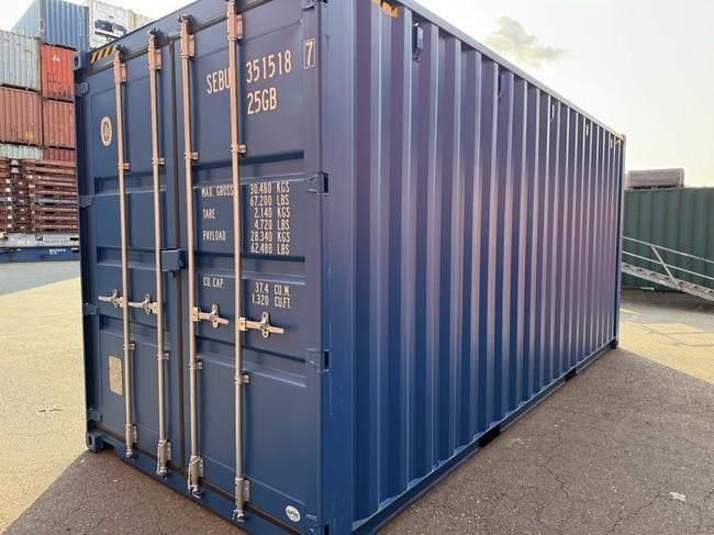 Nieuwe 20ft High Cube ИBLAUW RAL5010, Ophalen, Active Container Services, Info@activecontainers.nl, Rederijweg 18, 4906 CS Oosterhout