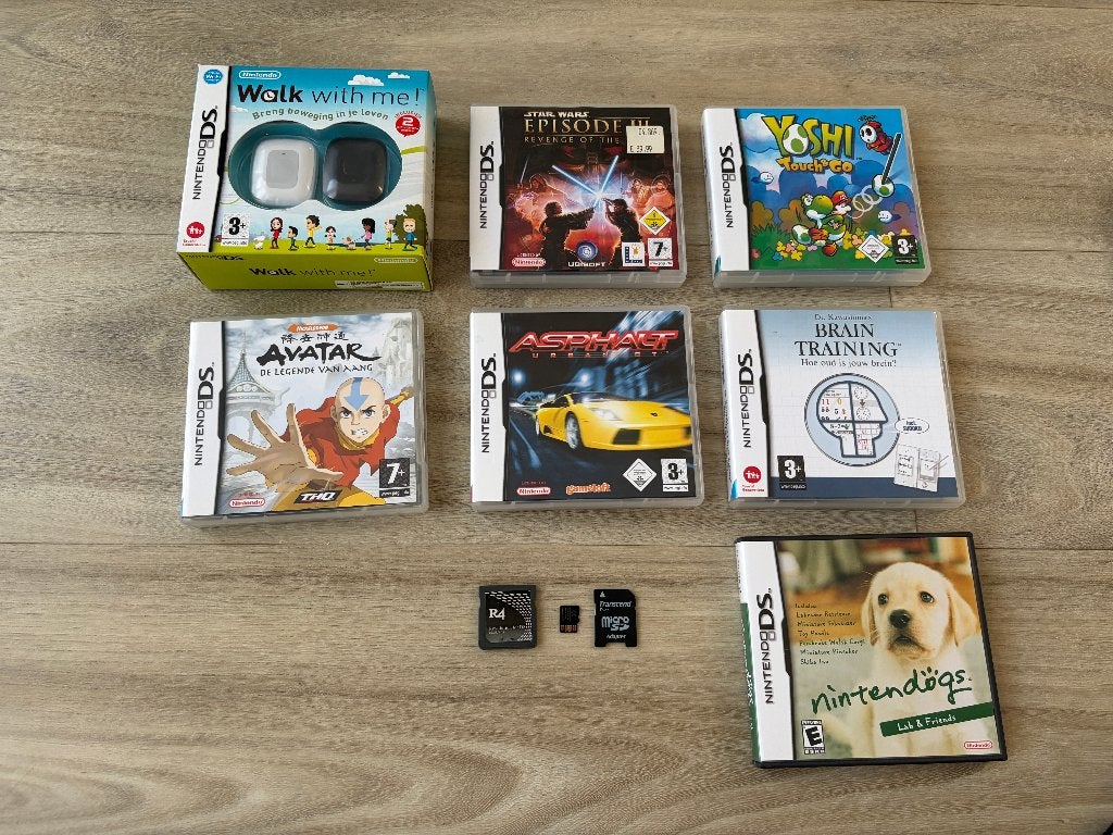 Verschillende Nintendo DS spellen en 1 geheugenkaart, Gebruikt, Overige genres, 1 speler, Ophalen of Verzenden