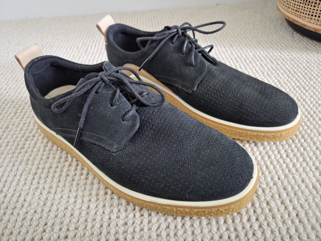 Ecco Nubuck sneakers Crepetray - zwart maat 39, Kleding | Dames, Schoenen, Ecco, Zwart, Ophalen of Verzenden, Sneakers of Gympen