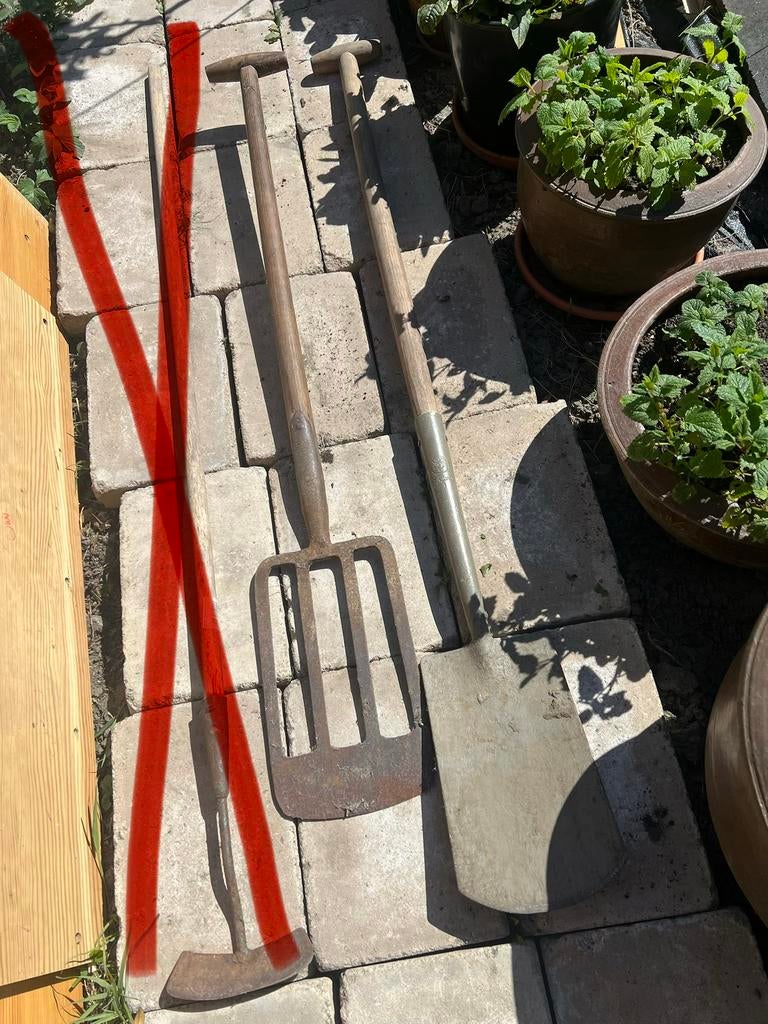 Tuingereedschap (schoffel, hark, schop, spade etc.), Tuin en Terras, Ophalen of Verzenden, Gebruikt, Schop
