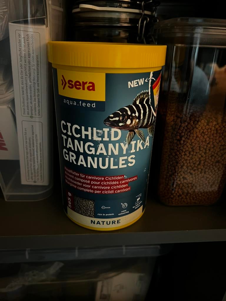 Sera Cichlid Tanganyika Granulaat NIEUW (Granured) 1000ml, Dieren en Toebehoren, Vissen | Aquariumvissen