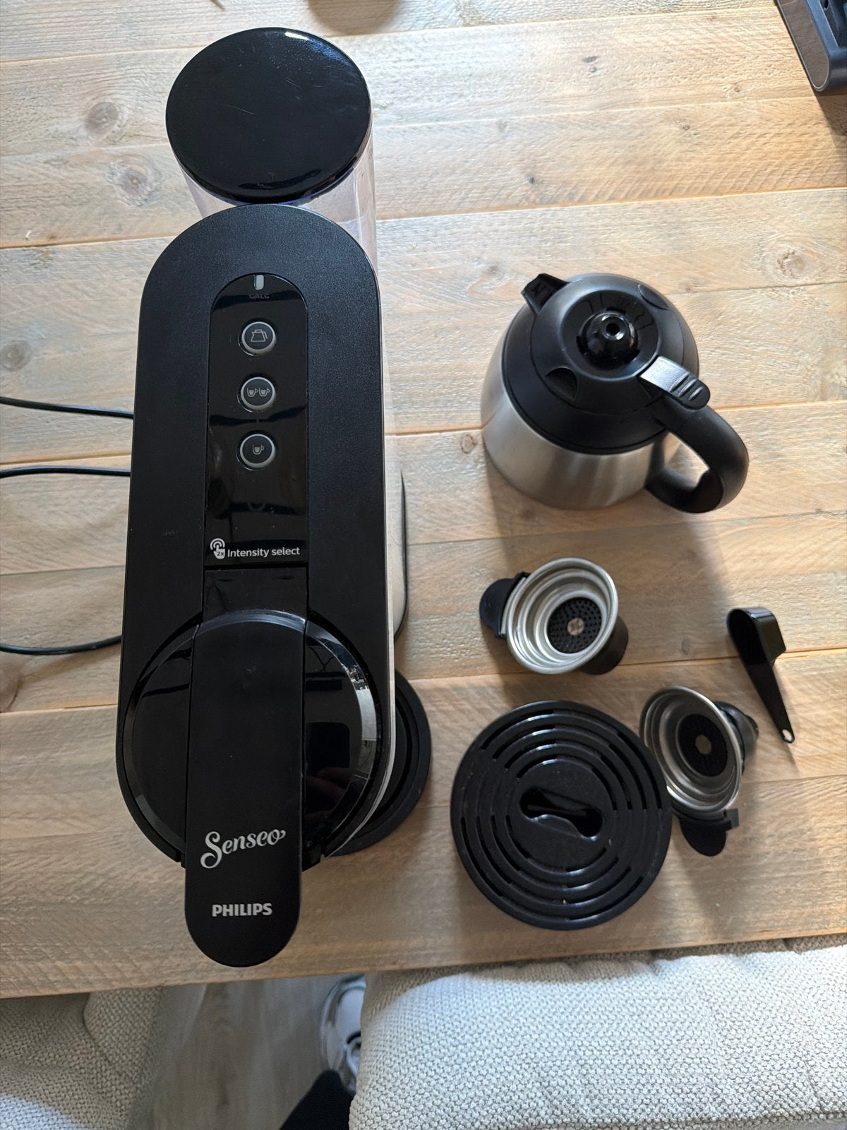 Senseo Switch Koffiezetapparaat met alle accessoires, Ophalen, Afneembaar waterreservoir, Koffiemachine, Gemalen koffie
