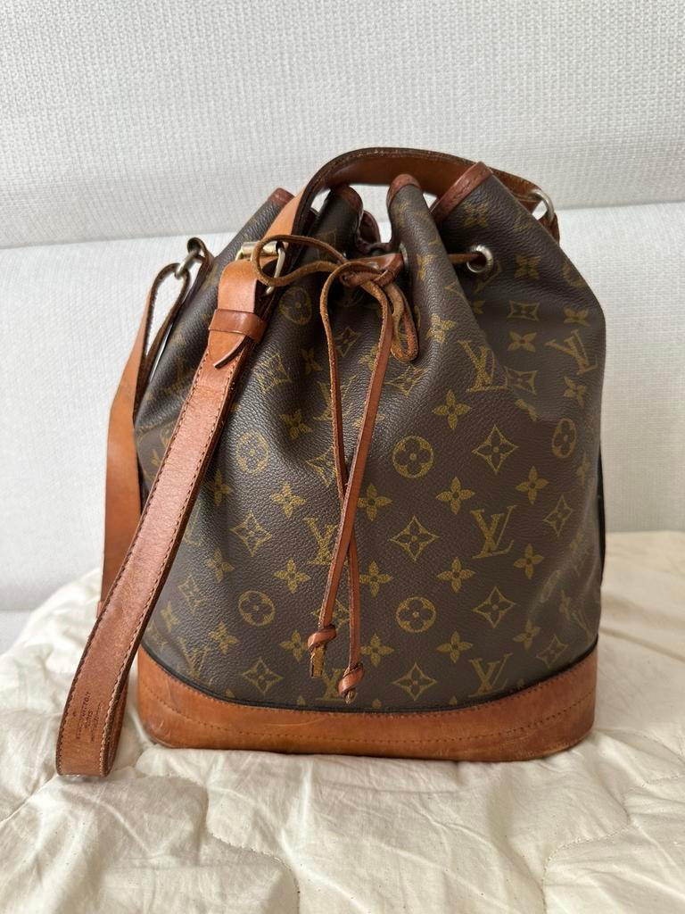 Louis Vuitton Noe Vintage, Sieraden, Tassen en Uiterlijk, Verzenden, Zo goed als nieuw, Bruin, Handtas