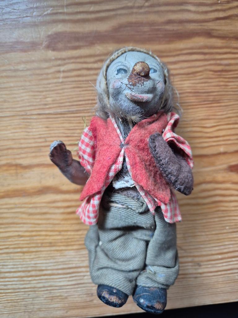 Peluche vintage Steiff Mecki 1950, Verzamelen, Poppen, Ophalen of Verzenden, Gebruikt, Pop