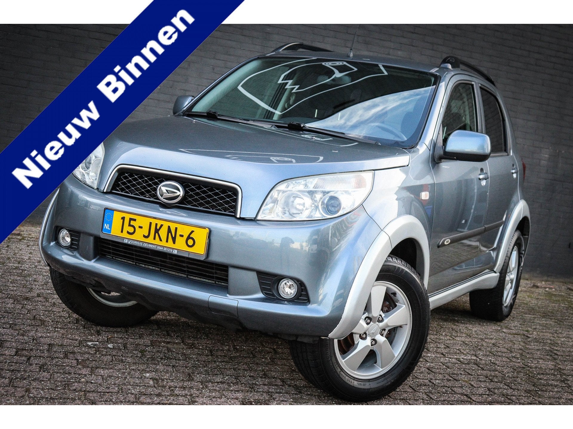 Daihatsu Terios 1.5-16v Adventure 4WD Airco (bj 2009), Auto's, 1350 kg, Stof, Gebruikt, Zwart