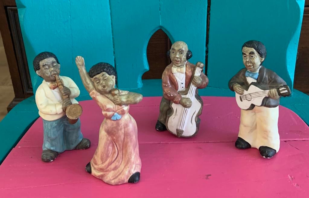 Poraelein jazz band beeldjes musici en zangeres, Ophalen of Verzenden, Zo goed als nieuw