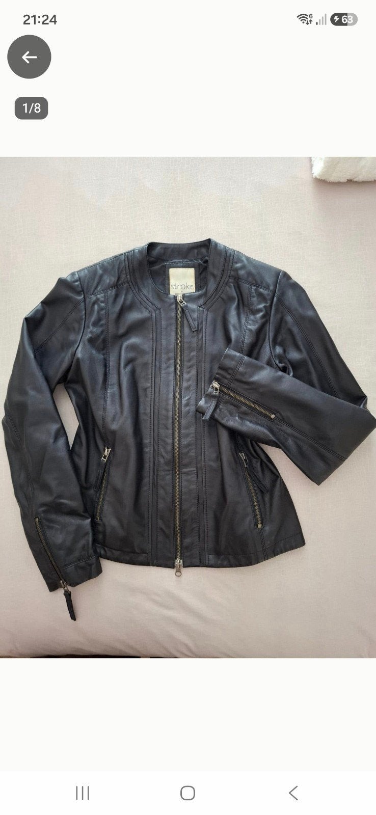 Leuk kort leder jasje van zacht leer m 38/40, Kleding | Dames, Maat 38/40 (M), Zwart, Ophalen of Verzenden, Zo goed als nieuw