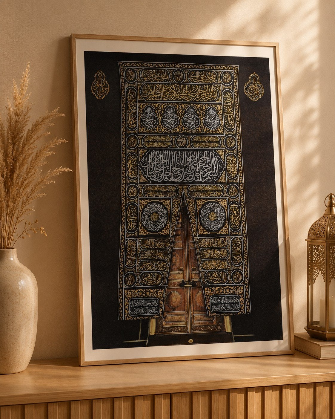 Kiswa Kaaba Poster - Islamitische Kunst (40x60cm), 50 – 75, Minder dan 50 cm, Nieuw, Ophalen of Verzenden