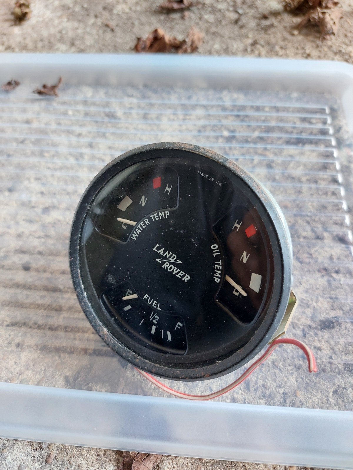 Landrover serie Lucas Water/Olie temp & benzinemeter, Ophalen of Verzenden, Gebruikt, Land Rover