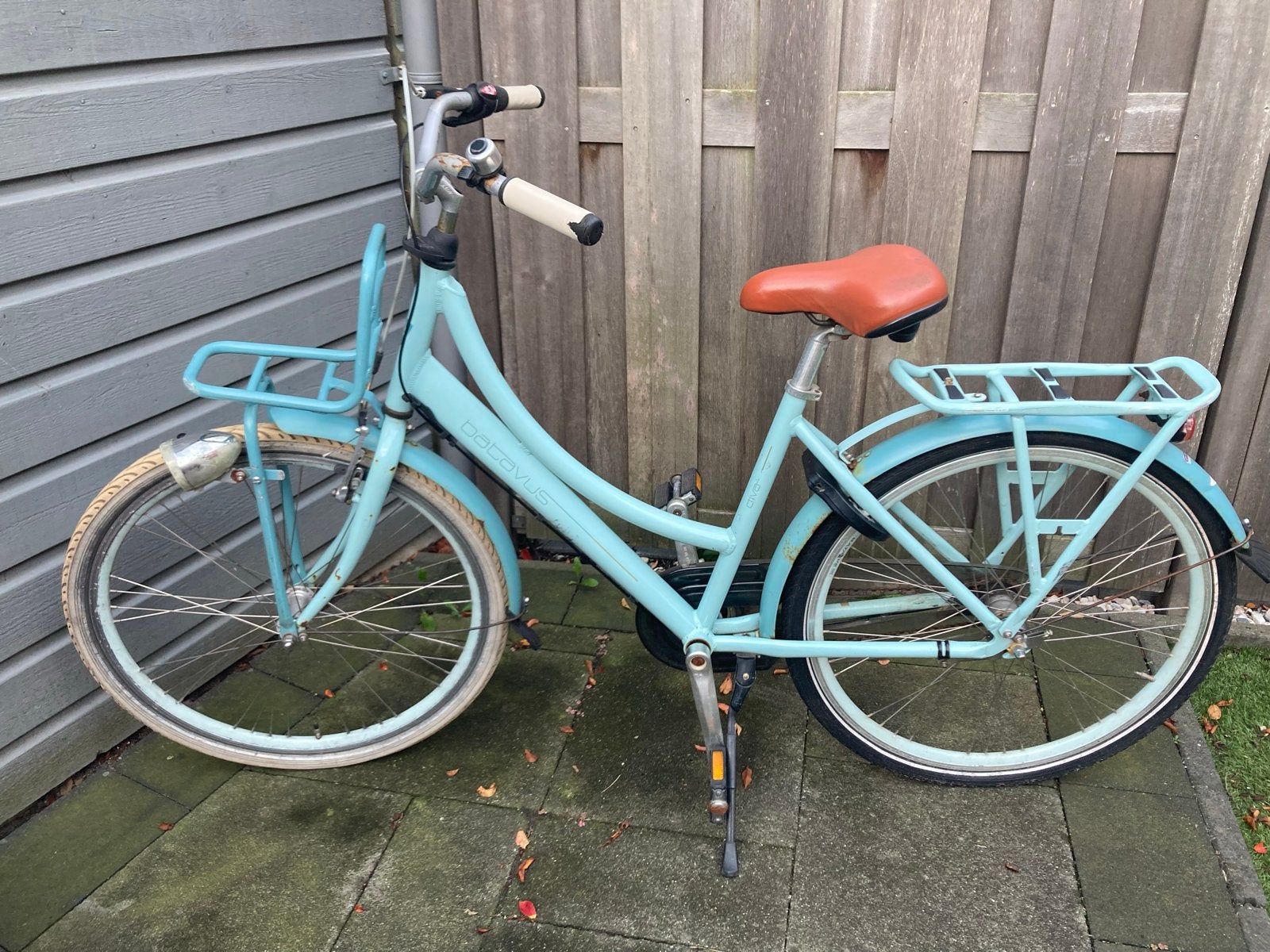 Batavus stadsfiets - 43 cm frame - Lichtblauw, Minder dan 47 cm, Ophalen, Gebruikt, Batavus