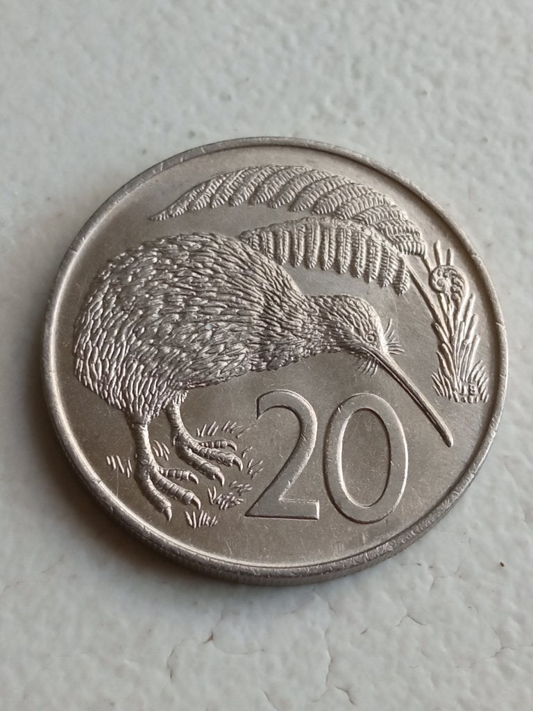 Nieuw Zeeland 20 cent 1967., Ophalen of Verzenden, Losse munt