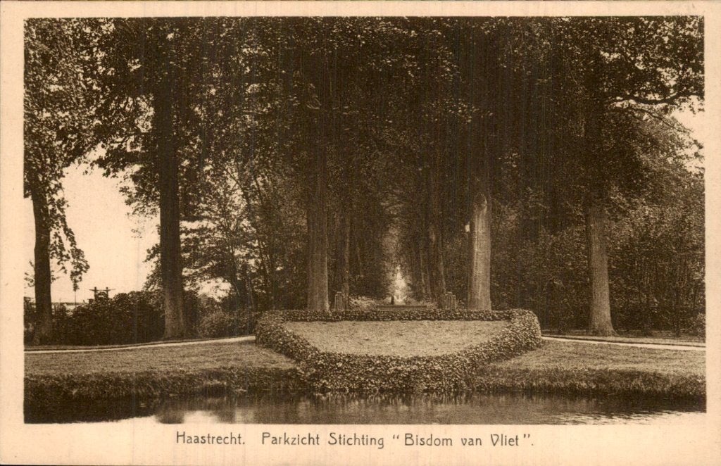 Haastrecht - Parkzicht - Bisdom van Vliet, Ophalen of Verzenden, 1920 tot 1940, Ongelopen, Zuid-Holland