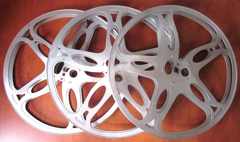 3 stuks 300 meter metalen filmspoel voor 16mm film, Audio, Tv en Foto, Filmrollen, Ophalen, 16mm film