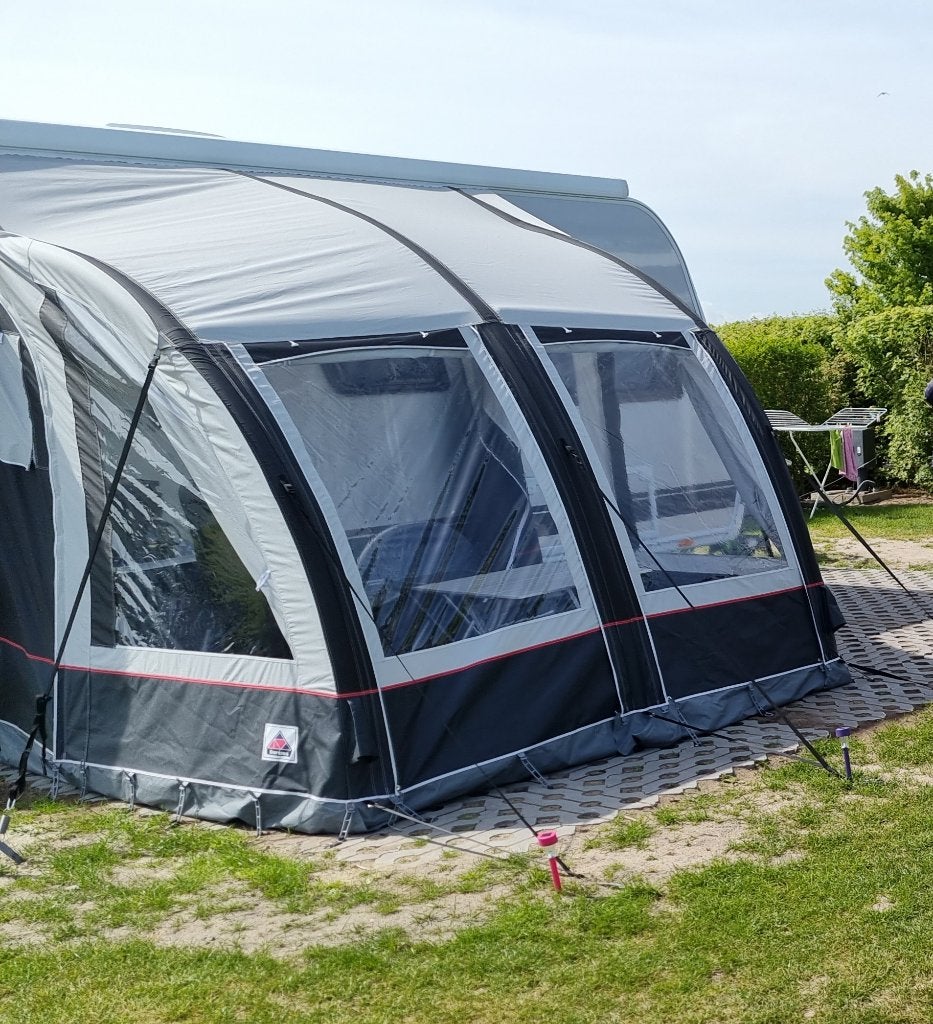 caravan voortent, Ophalen, Gebruikt