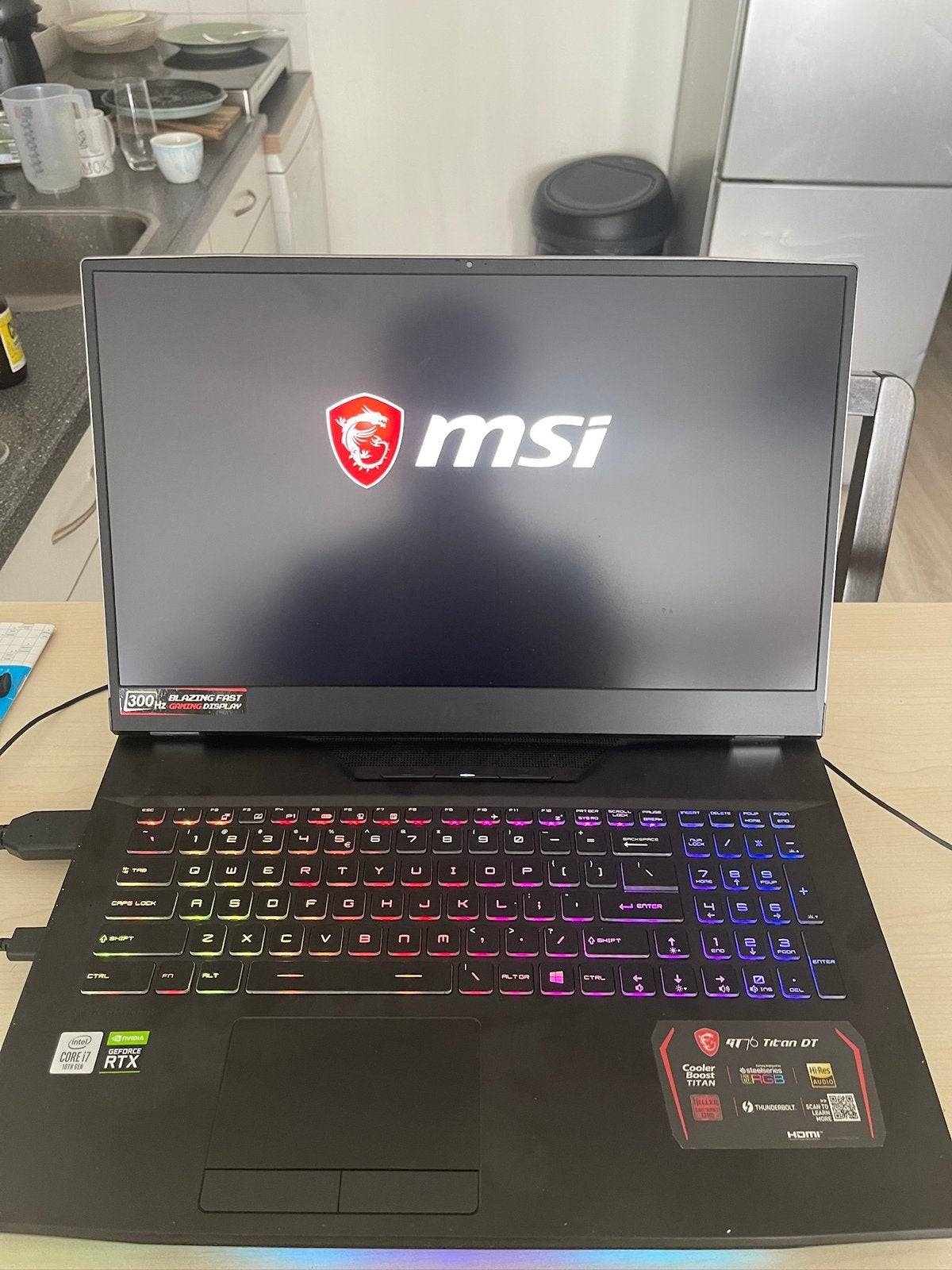 Game laptop I7 (10700K) + 2070 super (bieden toegestaan), Ophalen, Met videokaart, Zo goed als nieuw, SSD