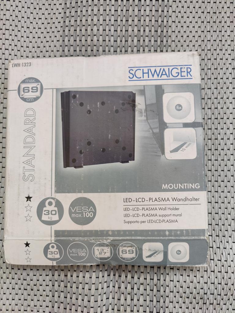 Nieuw Schwaiger muurbeugel voor tv tot 27 inch, Ophalen of Verzenden, Nieuw