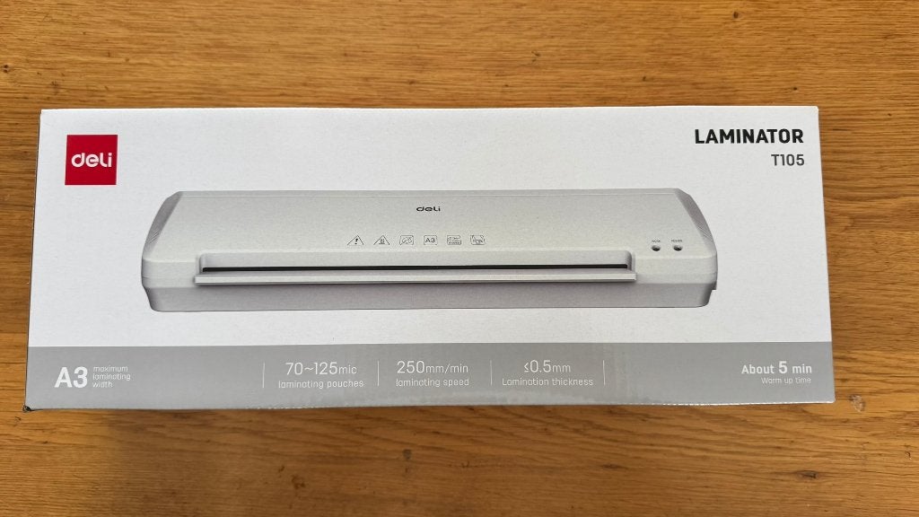 Deli Laminator T105 A3 lamineerapparaat, nieuw, Ophalen of Verzenden, Nieuw, Machine, Overige merken