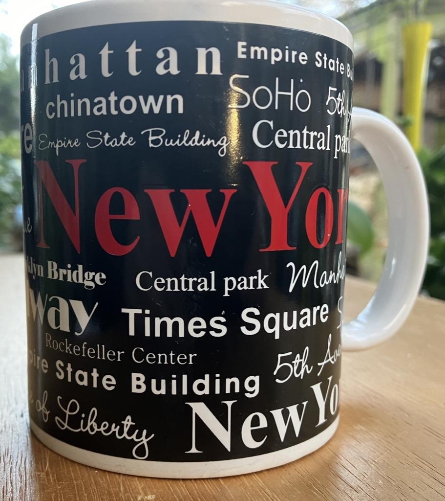 Mok "New York" (prijs incl. verzend), Verzenden, Zo goed als nieuw, Overige stijlen, Kop(pen) en/of Schotel(s)