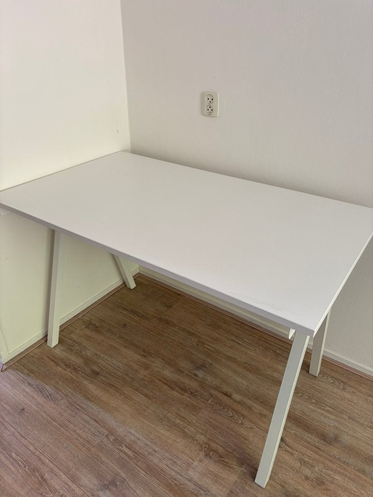 IKEA Trotten Bureau - Wit, 120 cm breed, Ophalen, Demontabel, Gebruikt, 120 cm