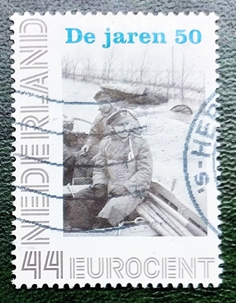 Persoonlijke postzegel De jaren 50 - 5, Verzenden, Na 1940, Gestempeld