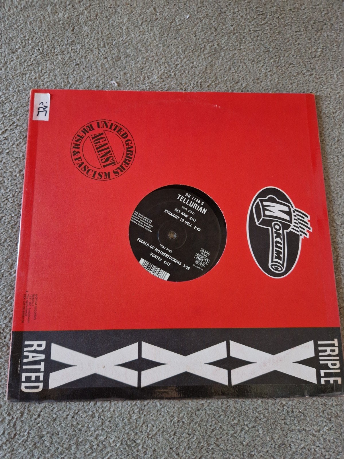 Tellurian - MOK 60 (Mokum Records) Hardcore Techno Vinyl, Ophalen, Gebruikt, 12 inch, LP
