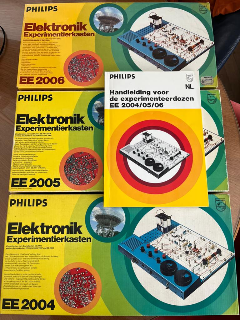 Philips experimenteerdozen EE2004, 2005, 2006, 2010, 2041, Ophalen of Verzenden, Gebruikt