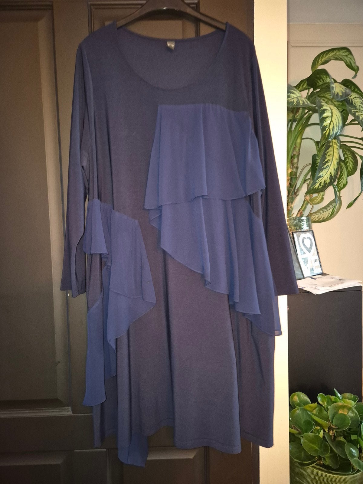 Prachtige blauwe Yoek jurk - Maat 48, Kleding | Dames, Yoek, Blauw, Maat 46/48 (XL) of groter, Ophalen of Verzenden