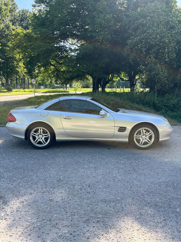 Mercedes-Benz SL 5.0 Sl500 Roadster AUT 2005 Grijs, Auto's, Automaat, Achterwielaandrijving, 8 cilinders, Cabriolet
