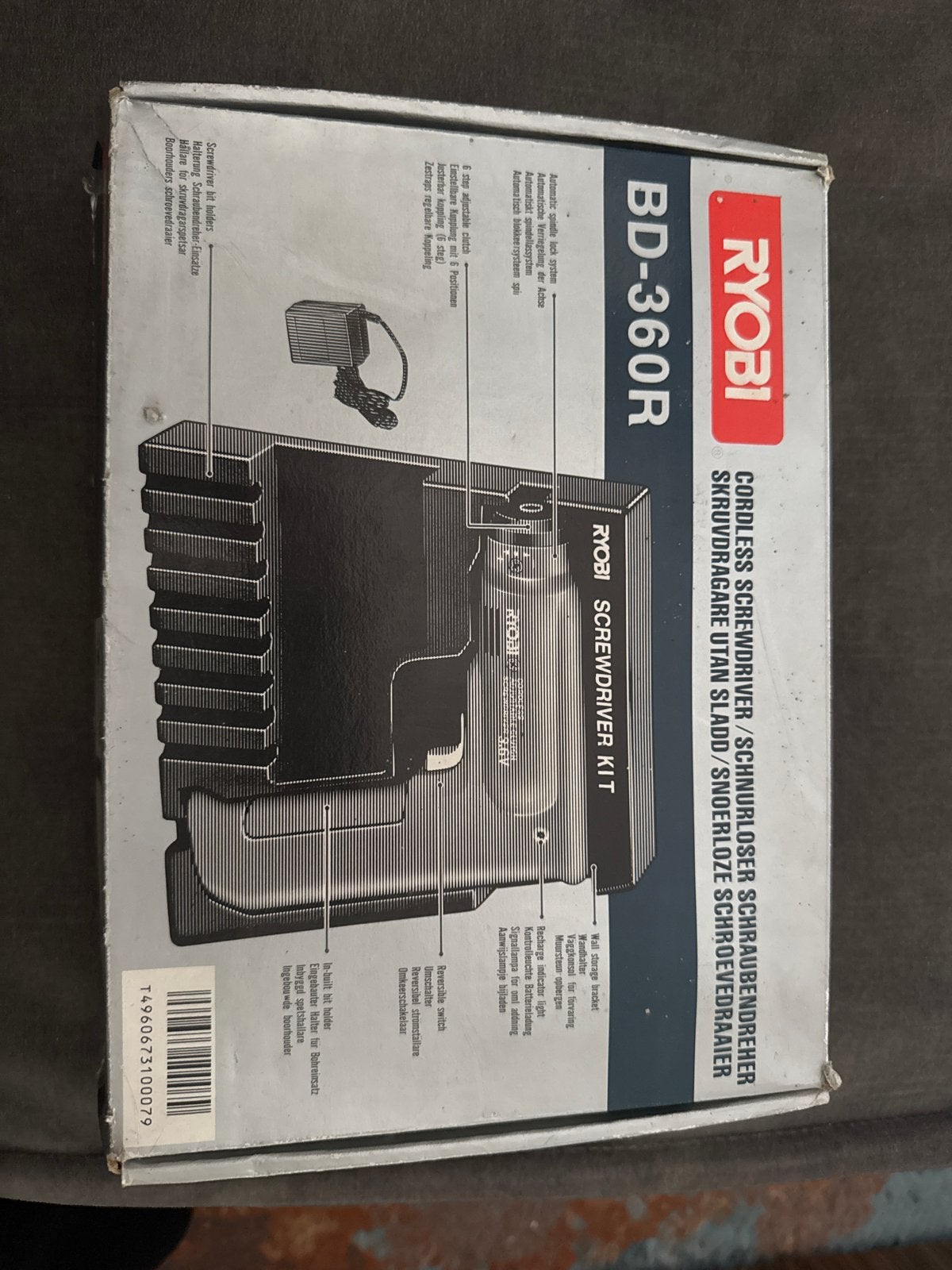 Ryobi BD-360R Accuschroevendraaier Kit, Ophalen, Zo goed als nieuw, Schroevendraaier