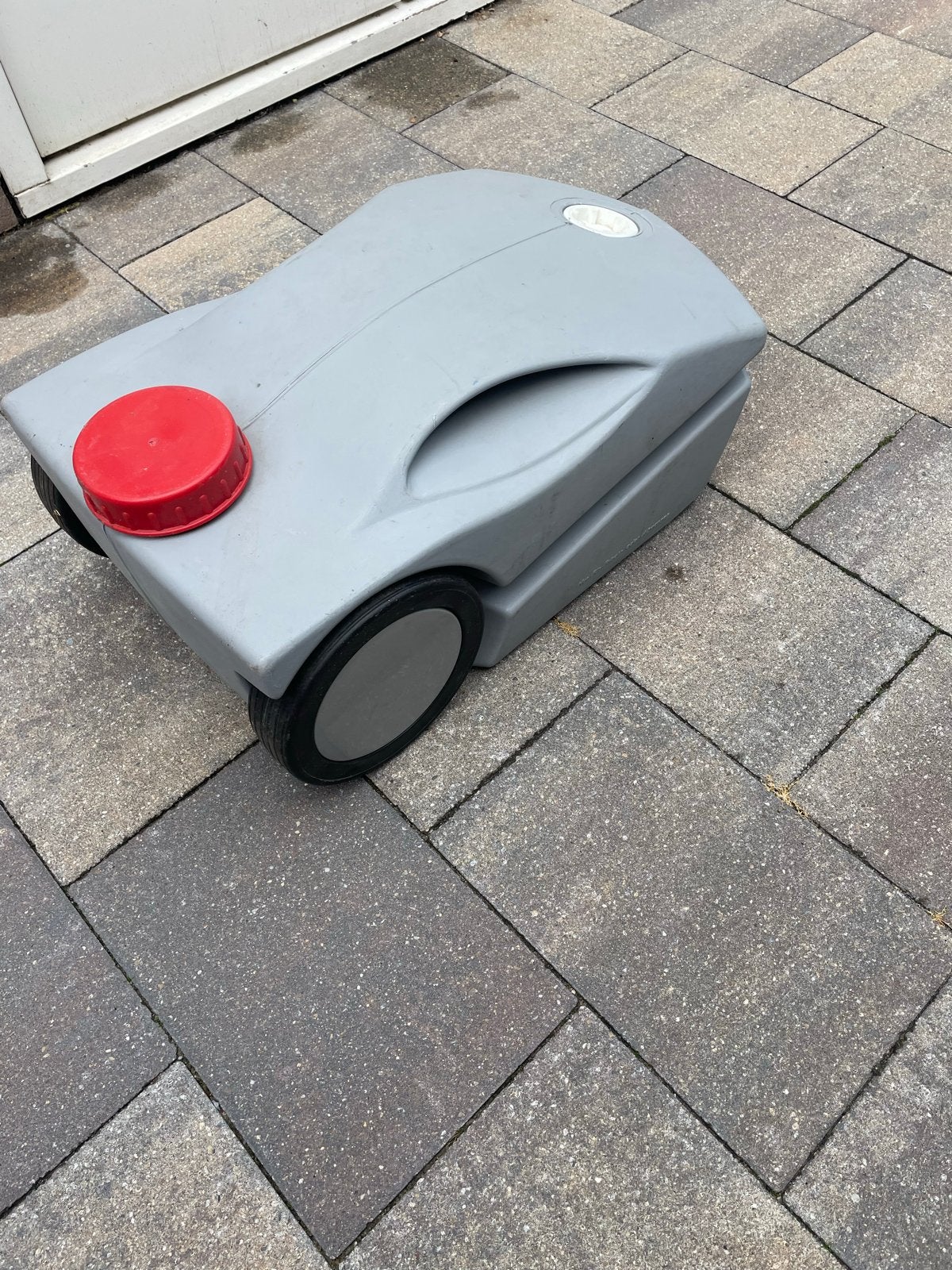 Mobiele afvalwatertank met wielen - Grijs, Caravans en Kamperen, Ophalen, Gebruikt