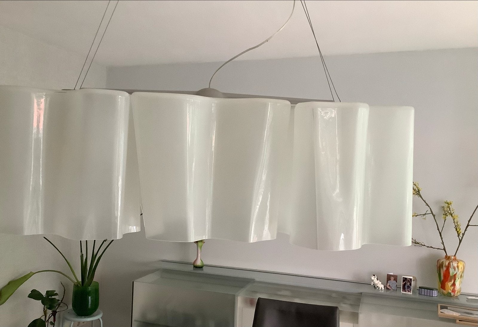 Prachtige Artemide Logico Singola Hanglamp, Huis en Inrichting, Ophalen, Gebruikt, Design, E27 (groot)