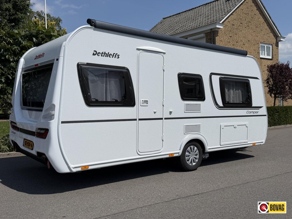 Dethleffs Camper 470 ER mover,luifel,EenP,vl.verwarming, Caravans en Kamperen, Dwarsbed, Rondzit, Bedrijf, Schokbreker