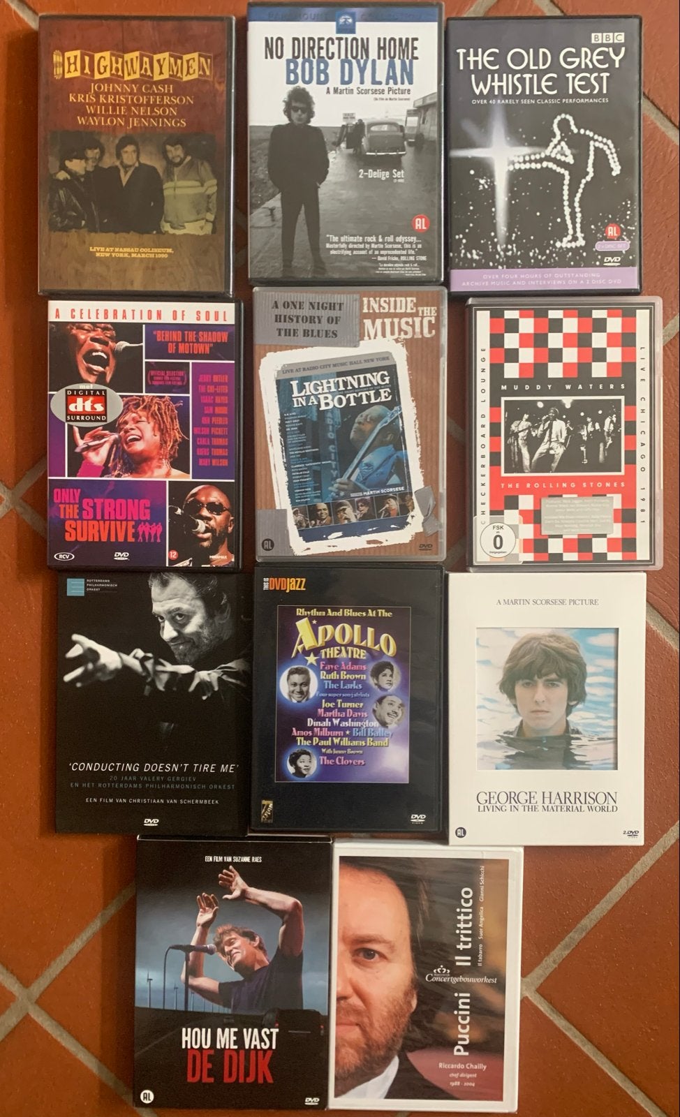 11 div. Muziek DVD Collectie: Rock, Blues, Soul & Klassiek, Nederlands, Ophalen of Verzenden, Inclusief doosje, Gebruikt
