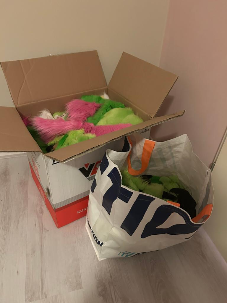 Furry fursuit scrap fur lot, Ophalen of Verzenden, Zo goed als nieuw