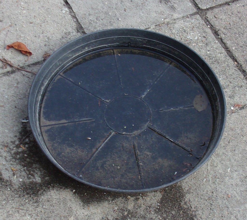 Plantenbord - onderbord kunststof, Kunststof, Gebruikt, Rond, Ophalen of Verzenden