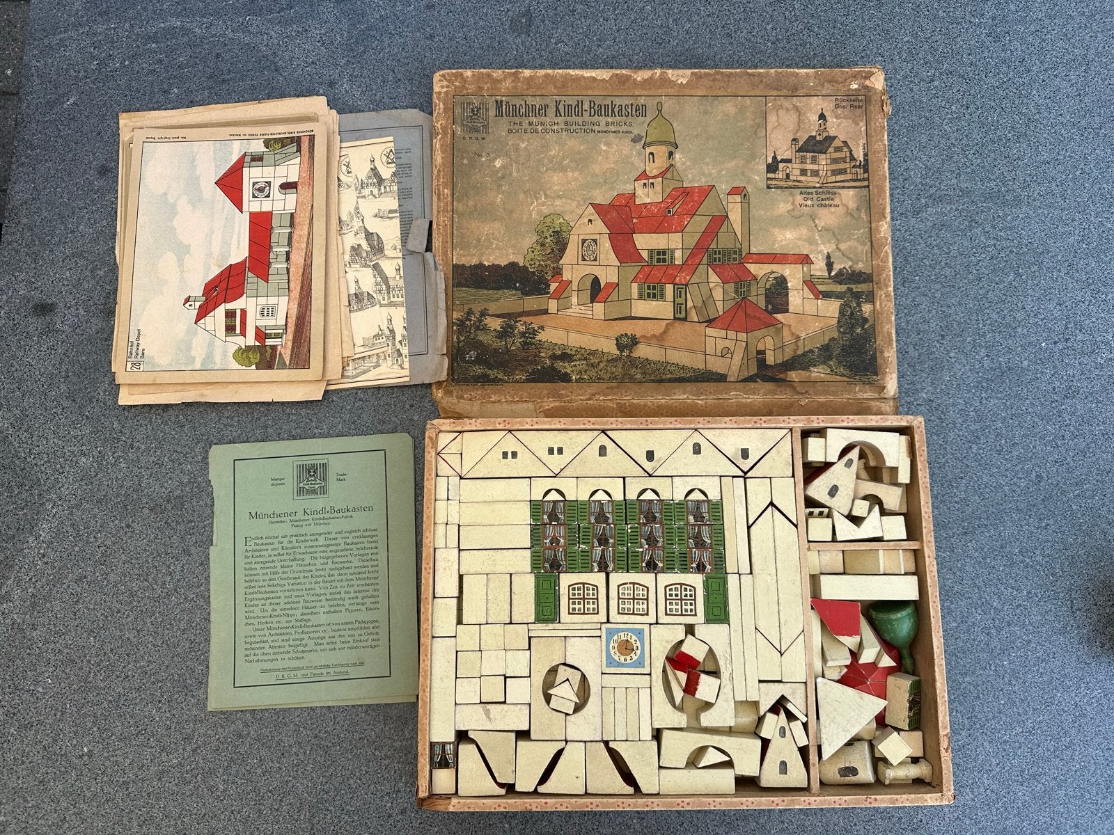 Vintage Münchner Kindl-Baukasten Bouwdoos - Zeldzaam, Ophalen of Verzenden, Gebruikt, Overige merken