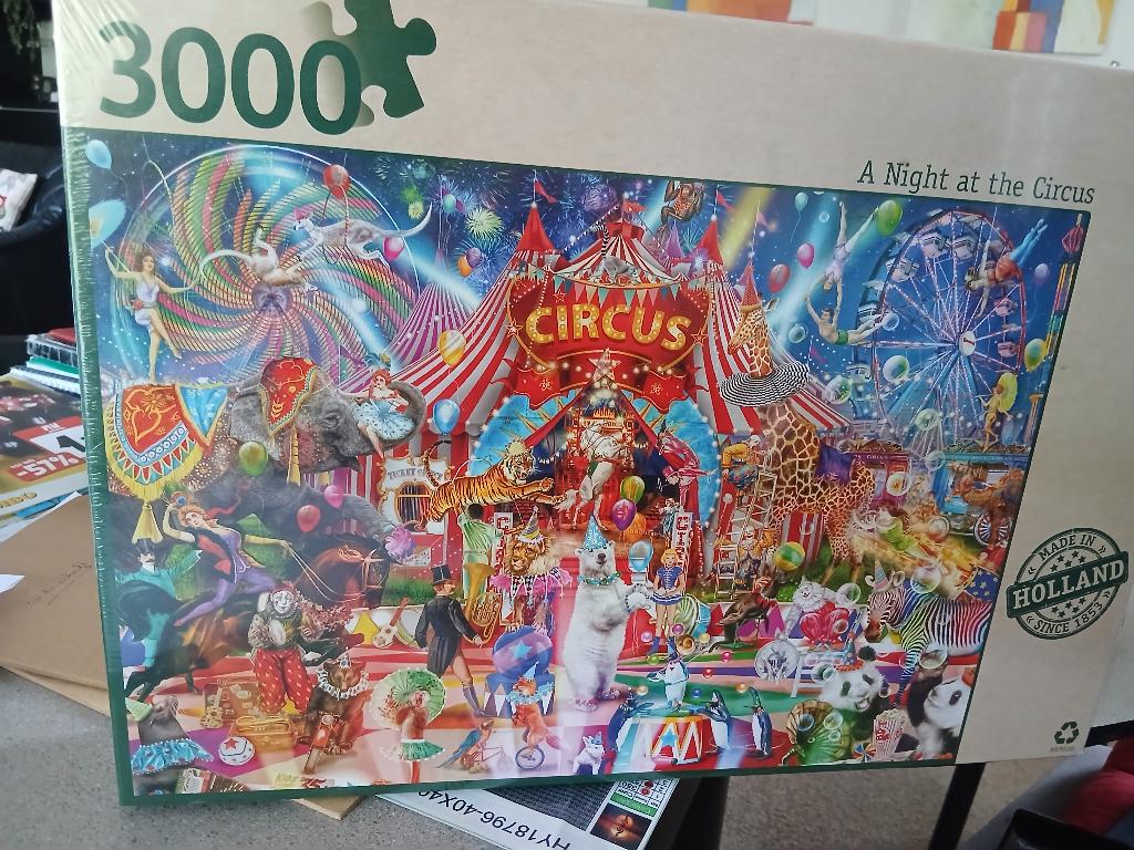 NIEUW Jumbo Puzzel A Night at the circus, Ophalen of Verzenden, Meer dan 1500 stukjes, Nieuw, Legpuzzel