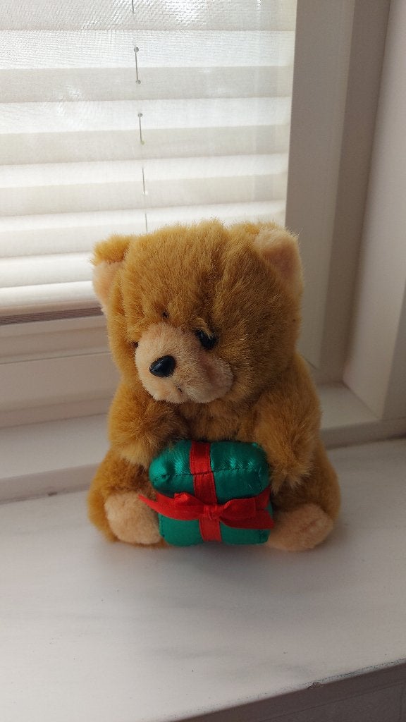 Knuffel beertje kerst, Kinderen en Baby's, Speelgoed | Knuffels en Pluche, Ophalen of Verzenden, Zo goed als nieuw, Beer, Klein (minder dan 20 cm)