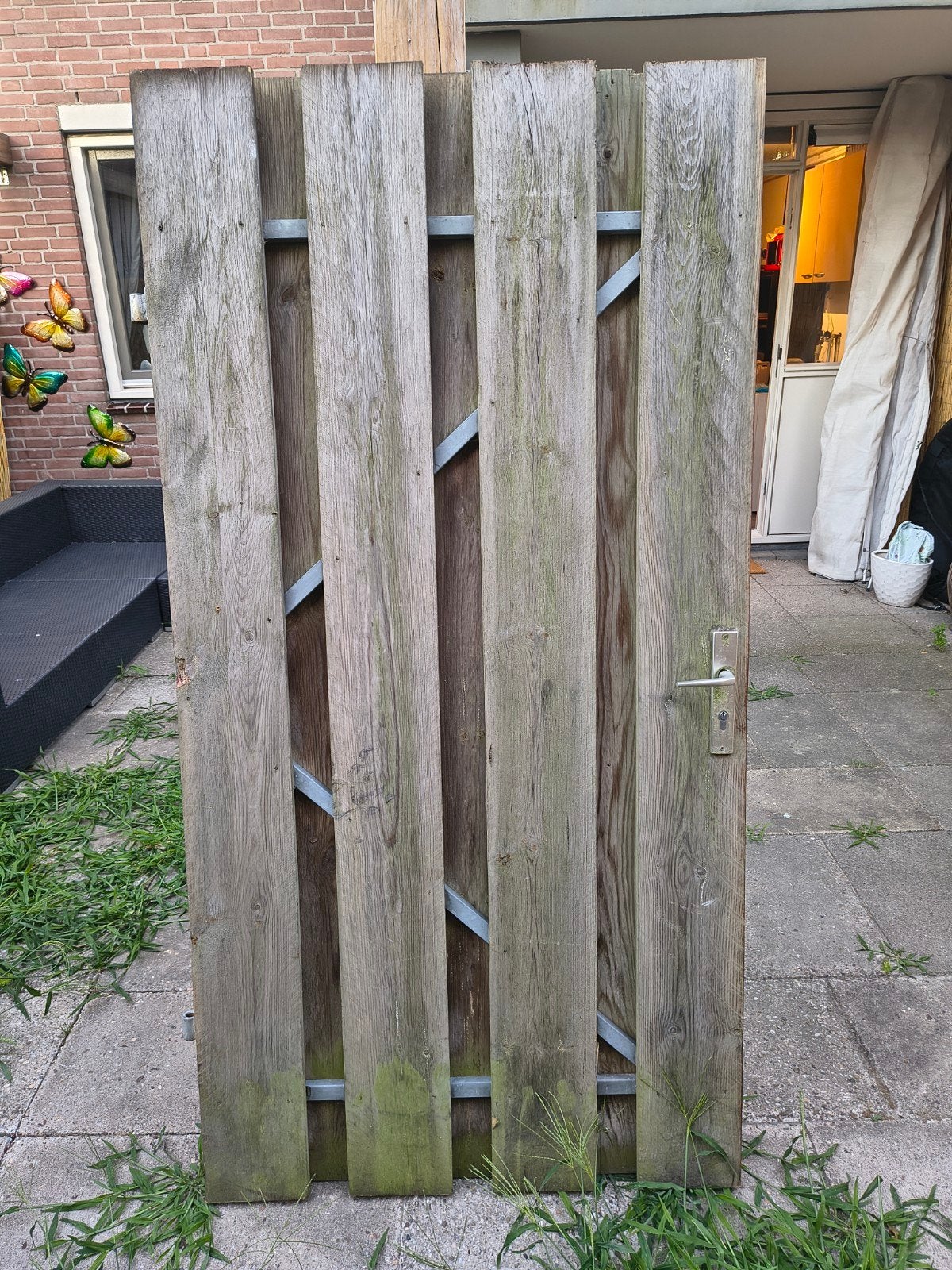 tuinpoort 100x180, Tuin en Terras, Ophalen, Hout, Minder dan 3 meter, 1 tot 2 meter