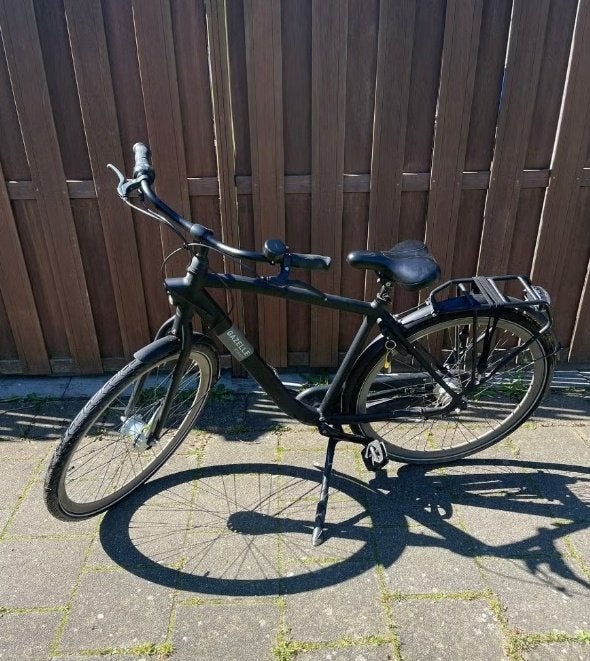 Gazele Esprit zwarte herenfiets, Fietsen en Brommers, Ophalen, Gebruikt, Versnellingen, 49 tot 53 cm