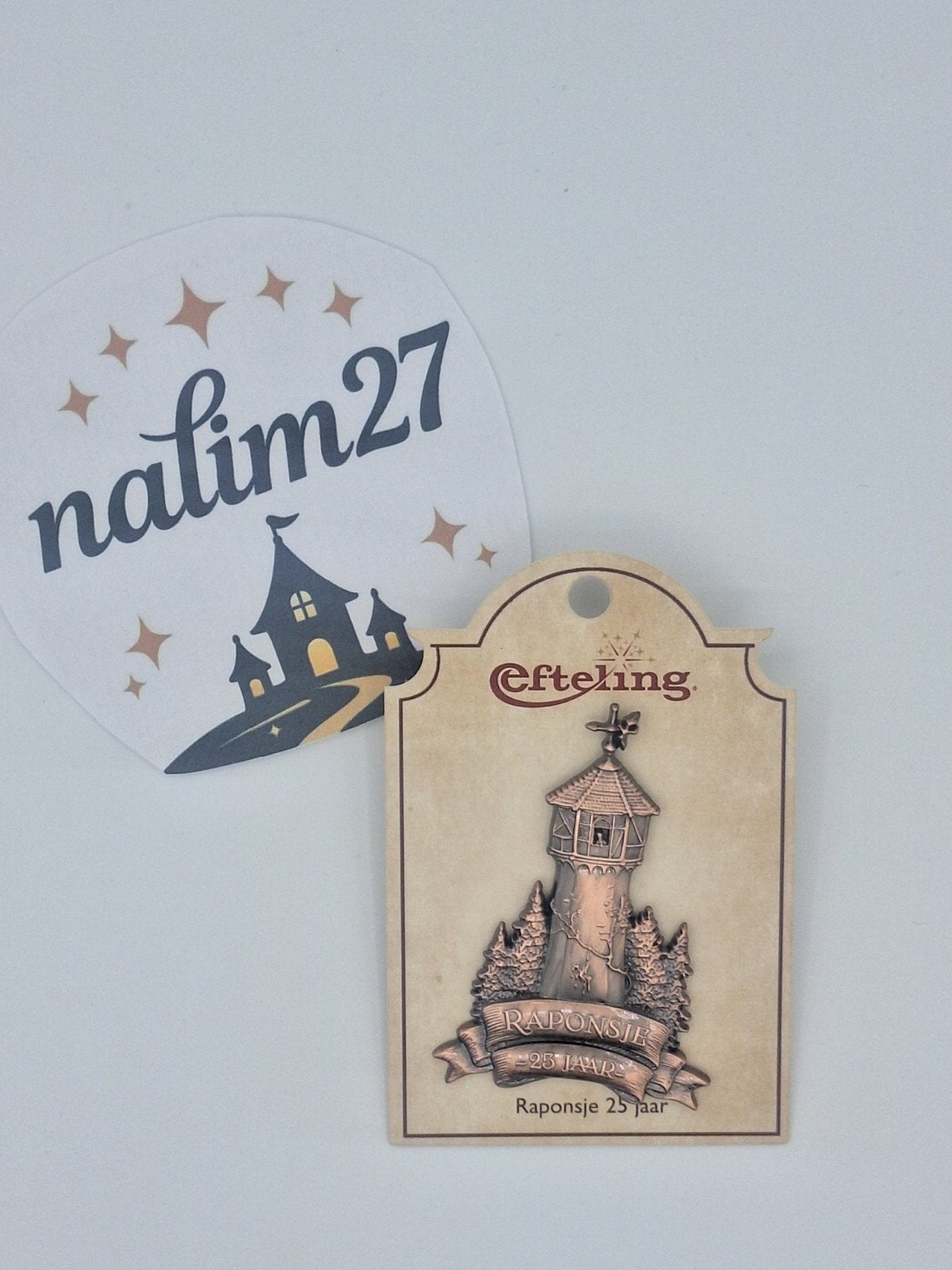 efteling raponsje 25 jaar pin, Verzamelen, Efteling, Ophalen of Verzenden, Nieuw, Button of Speldje