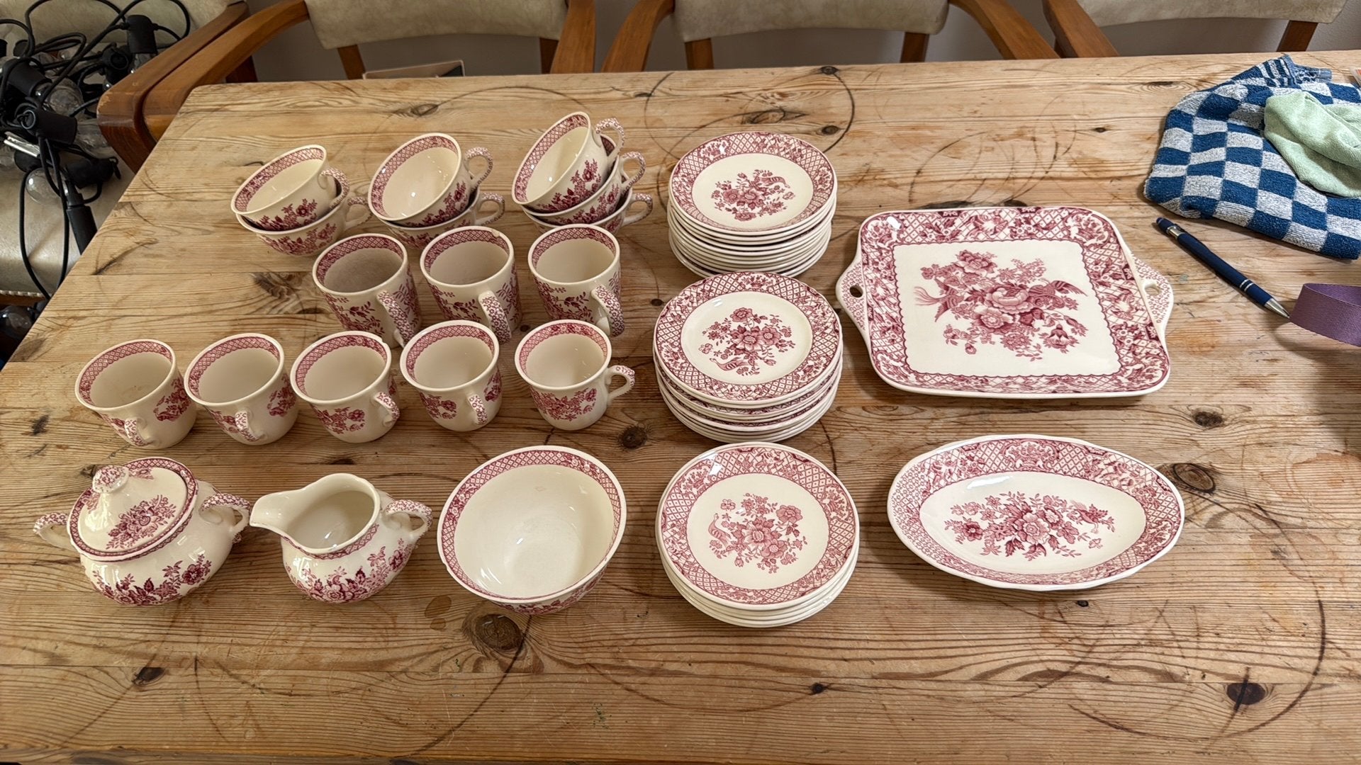 Mason’s Stratford Ironstone servies – 47-delige partij, Ophalen