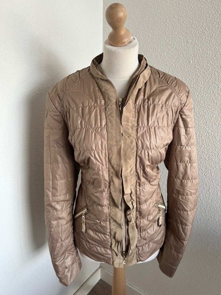 Taifun maat 46 taupe beige vest jack 2616