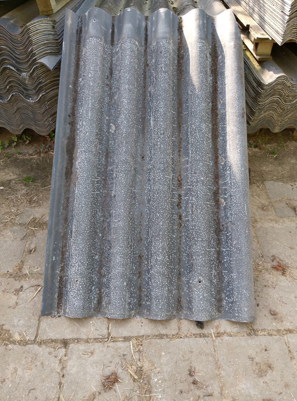 te koop golfplaten, Doe-het-zelf en Verbouw, Dakpannen en Dakbedekking, Ophalen, Gebruikt, 15 m² of meer, Golfplaat