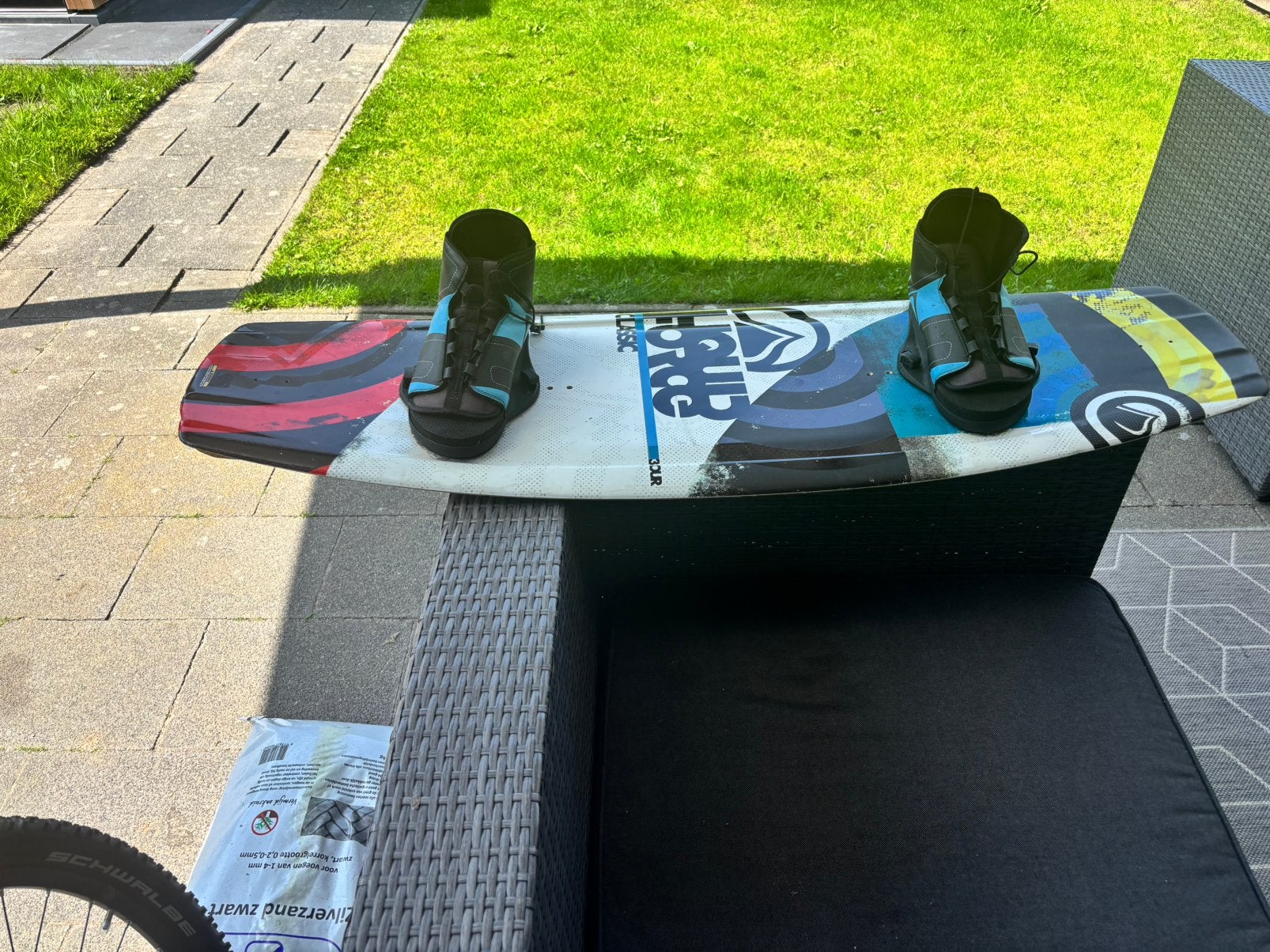 Wakeboard met bindingen., Watersport en Boten, Ophalen of Verzenden, Zo goed als nieuw, Motor en Techniek