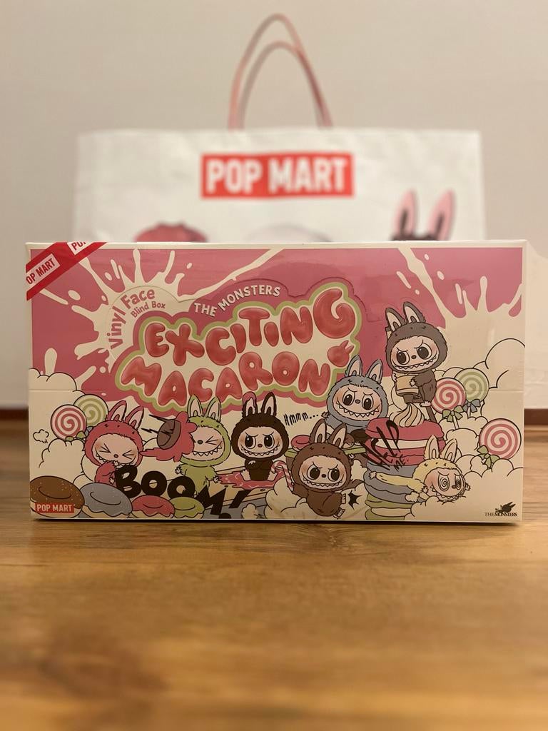 Labubu Exciting Macaron PopMart blind box, Ophalen of Verzenden, Nieuw