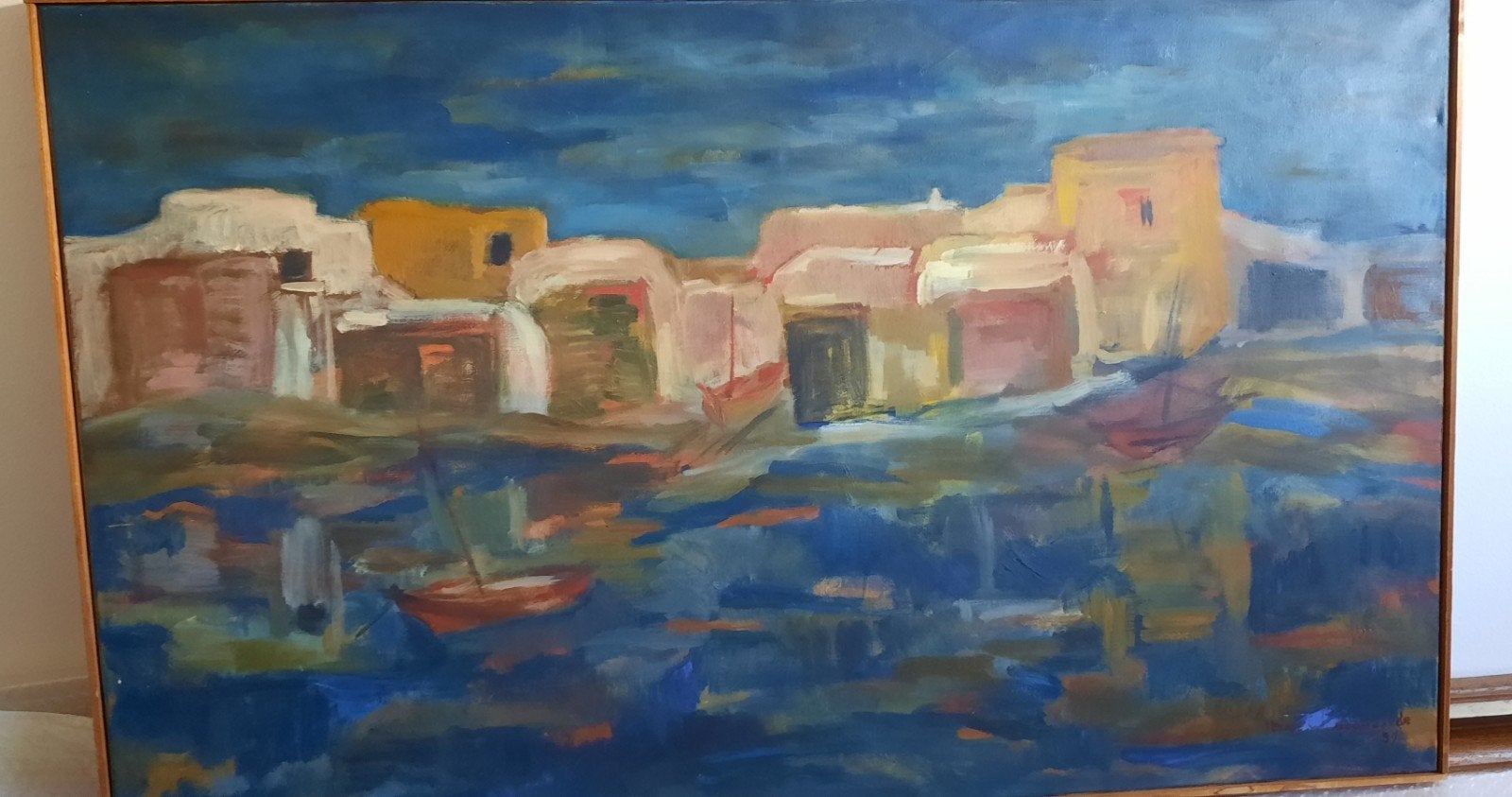 schilderij  "Ibiza" Nora van Lamsweerde  1958, Ophalen of Verzenden