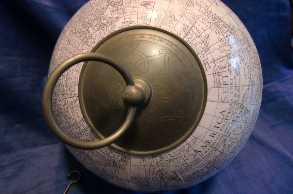 Wereldbol hangend 32cm, Ophalen of Verzenden, Gebruikt